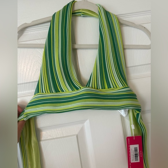 Beginning Boutique Green Knit Halter Top US2/AU6 - Picture 3 of 3